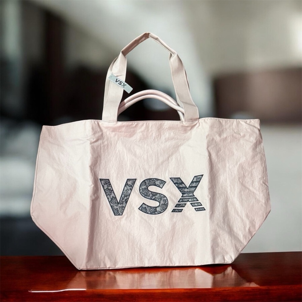 VSX Pale Pink Tote with Bold Logo
